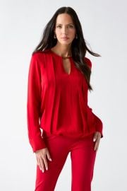GUESS Anita Keyhole Blouse Women at Guess